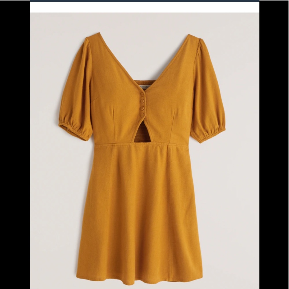 Yellow Abercrombie and Fitch dress